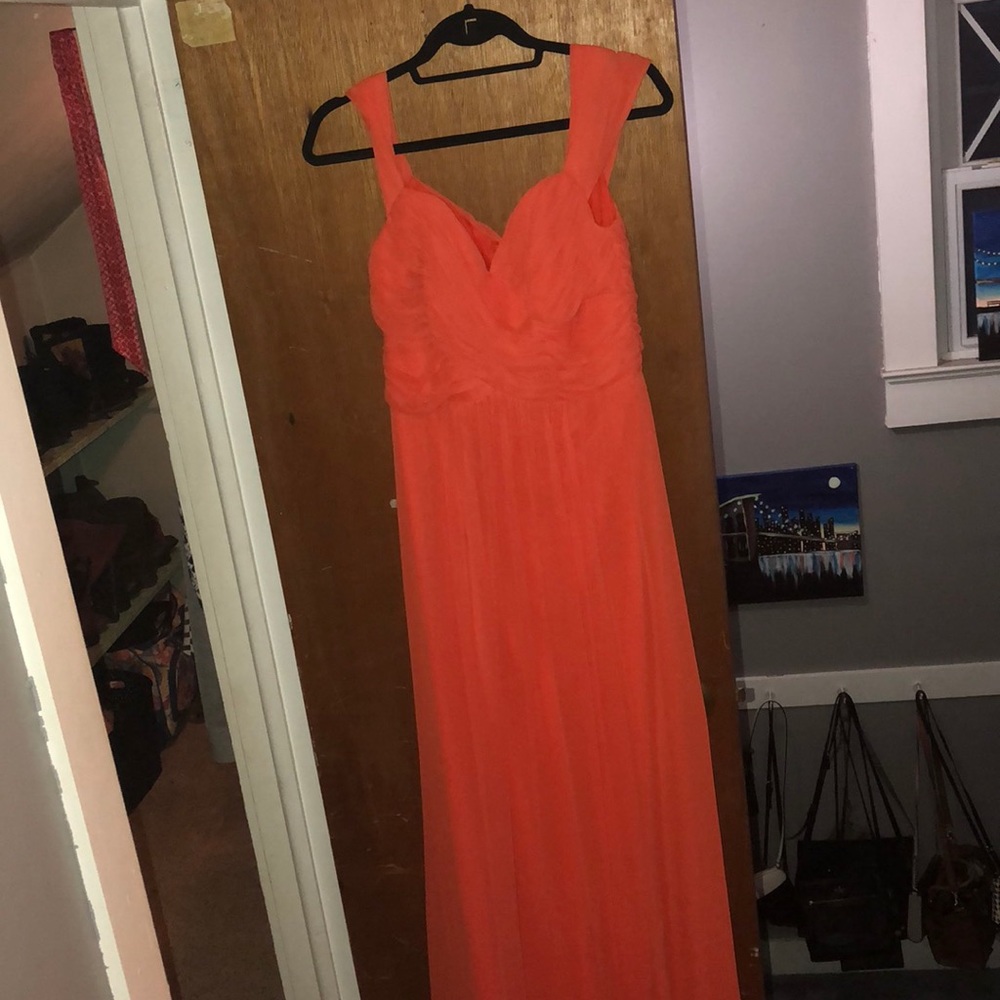 Orange formal dress